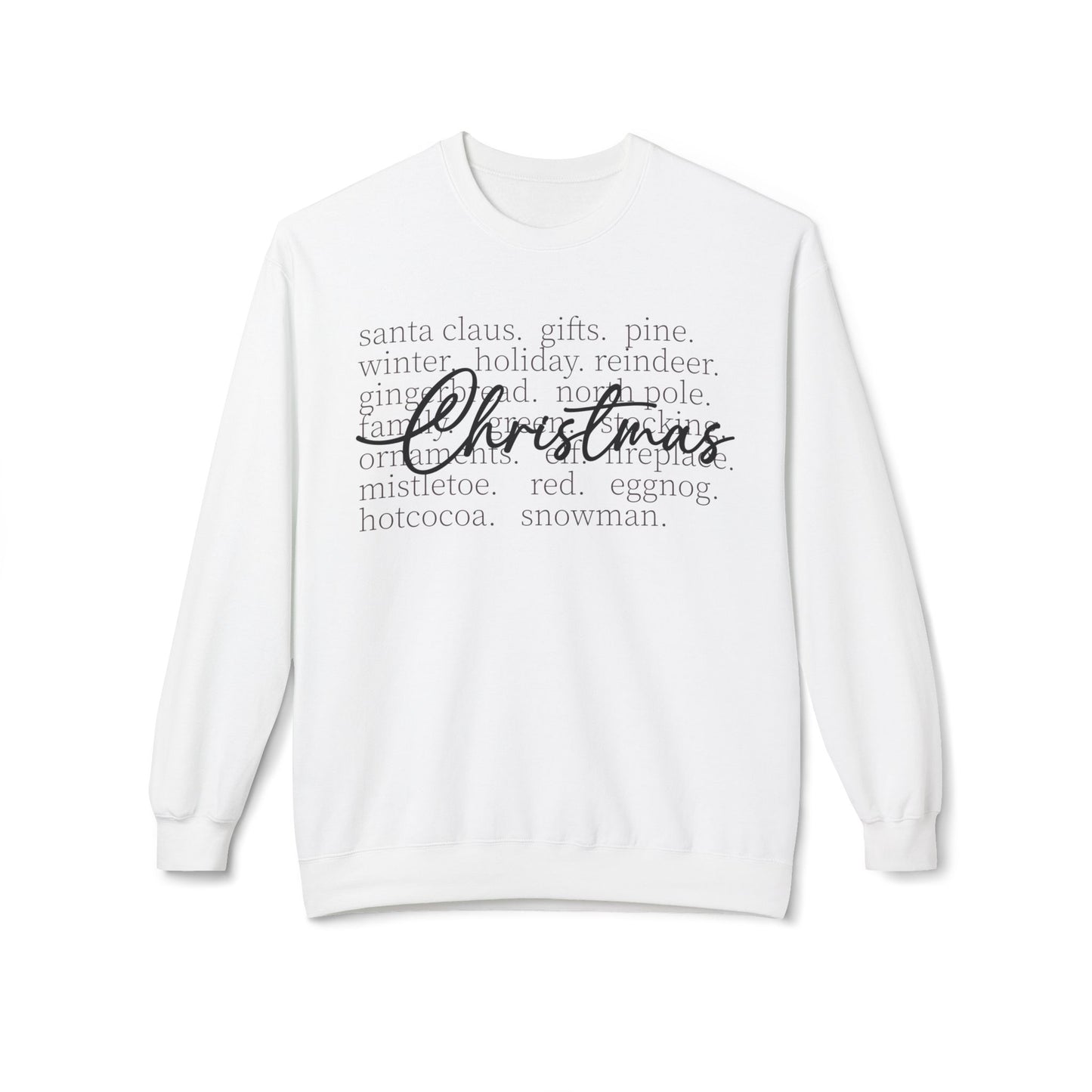 Christmas Holiday Crewneck Sweatshirt - Santa, Rudolph, and More Festive Designs