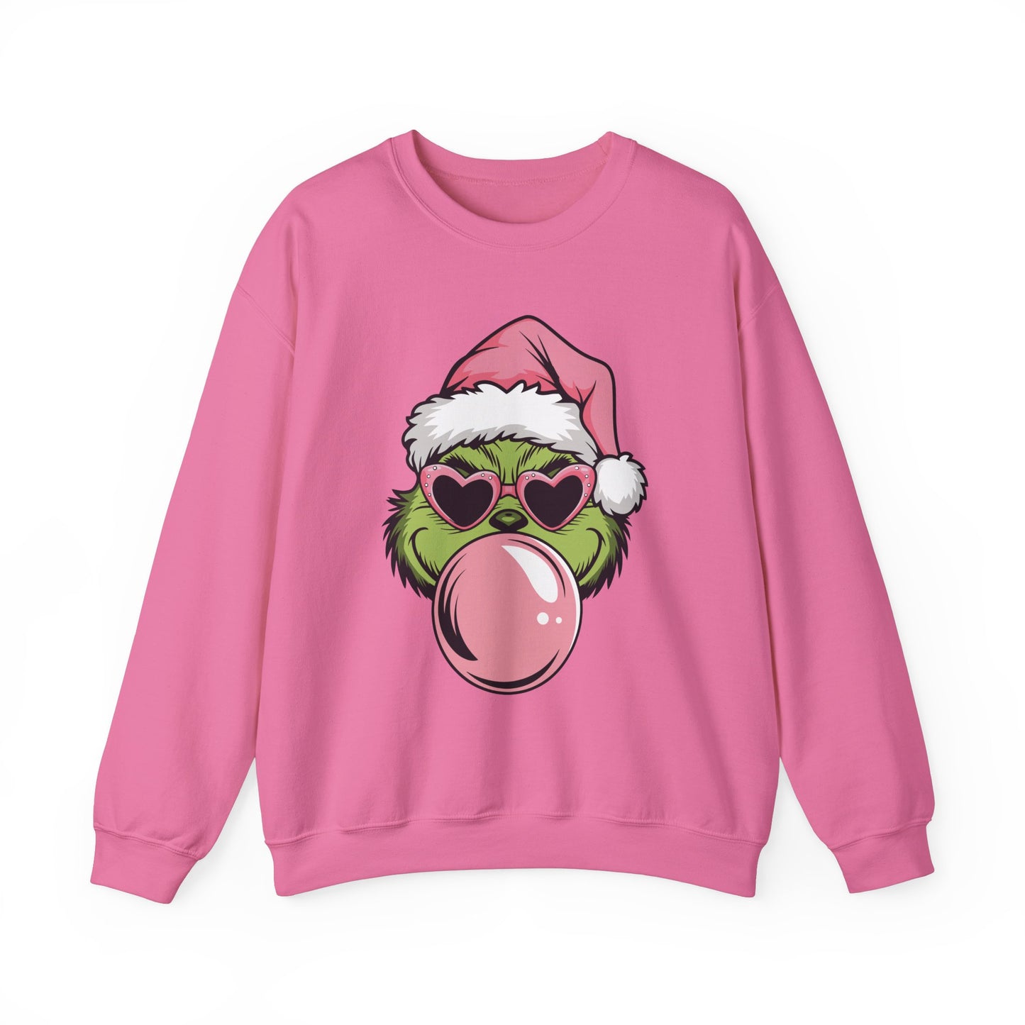 Bubble Gum Grinch Christmas Sweatshirt