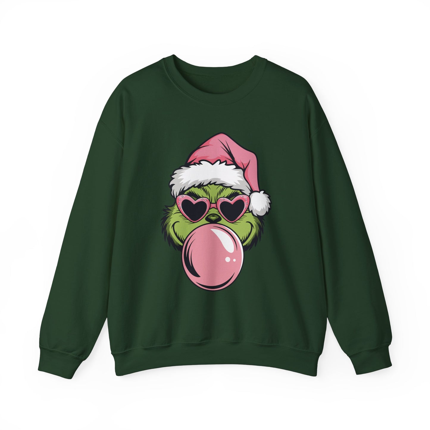 Bubble Gum Grinch Christmas Sweatshirt