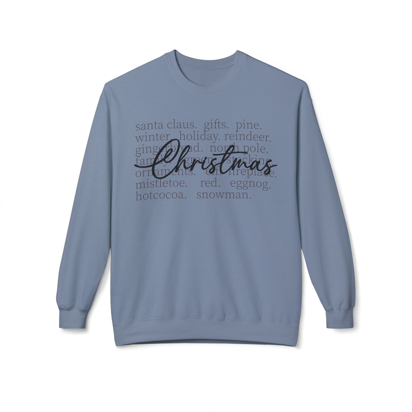 Christmas Holiday Crewneck Sweatshirt - Santa, Rudolph, and More Festive Designs