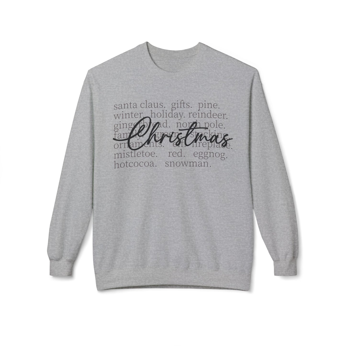 Christmas Holiday Crewneck Sweatshirt - Santa, Rudolph, and More Festive Designs