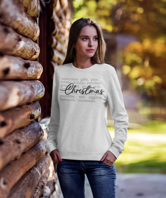 Christmas Holiday Crewneck Sweatshirt - Santa, Rudolph, and More Festive Designs